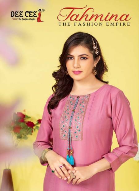 Tahmina By Dee Cee A Linen Embroidery Kurtis Wholesale Clothing Suppliers In India Catalog